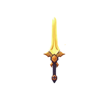 Flux Juggernaut: a glowing crystal sword (item)